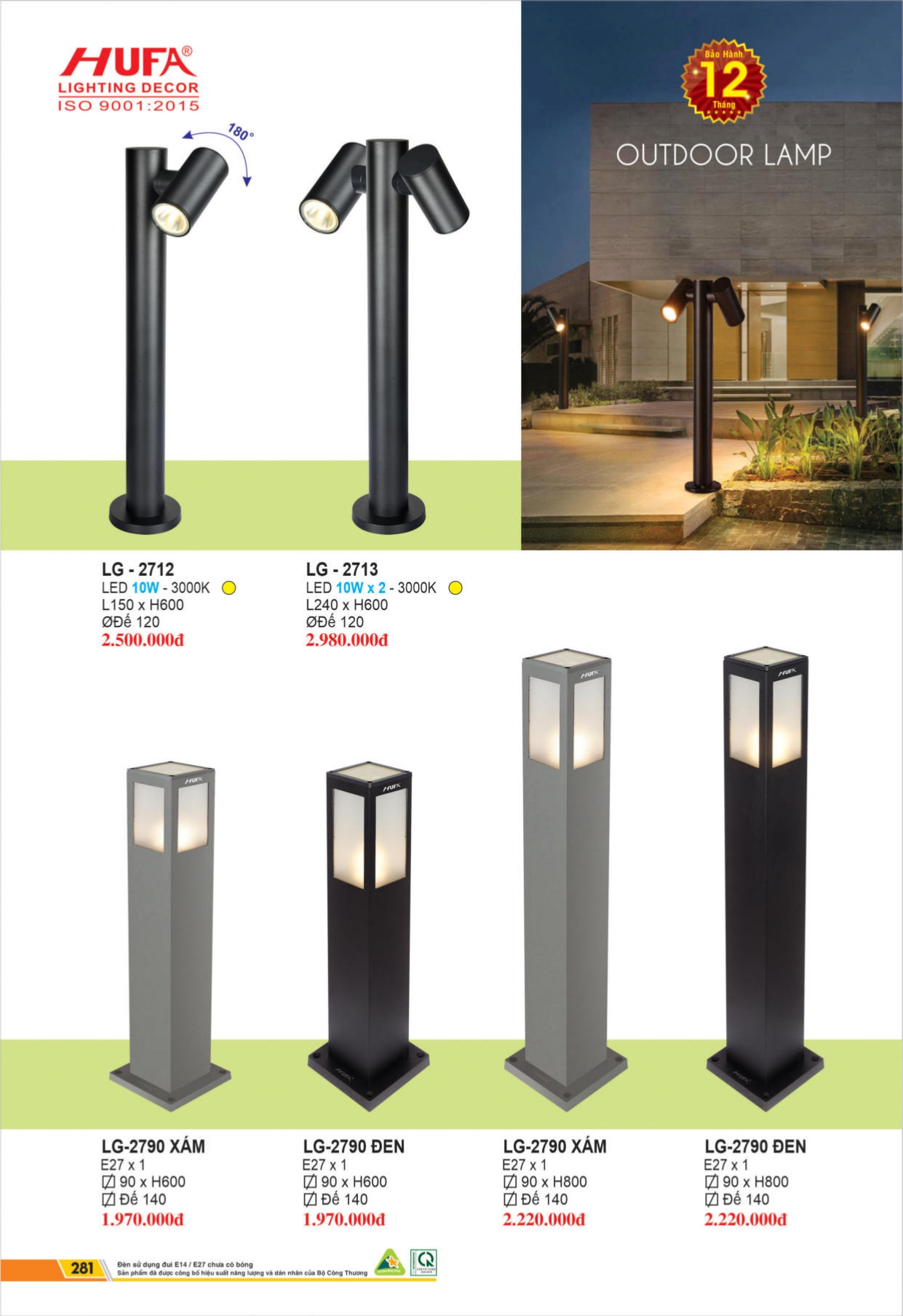 Bảng giá đèn LED HUFA 2026